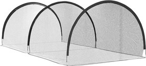 vidaXL Μπέιζμπολ &amp; Σόφτμπολ Μαύρο 702 x 369,5 x 243,5 εκ. Πολυεστέρας
