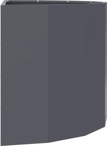 vidaXL Γλάστρα Ανθρακί 90 x 45 x 50 εκ. Ατσάλι