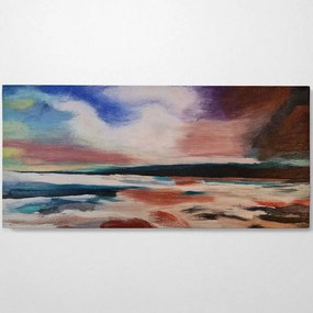Πίνακας Καμβάς 405HND1220 120x50cm Multi Wallity Οριζόντιοι Ξύλο, Καμβάς