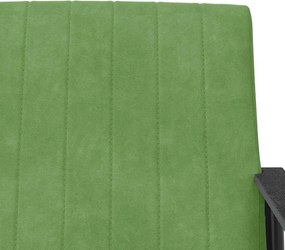 vidaXL Πολυθρόνα Ανοιχτό Πράσινο 59 x 75 x 78 εκ Βελούδο
