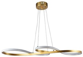Arlight Φωτιστικό Kρεμαστό L75xW32xH80cm Φιδάκι LED 20W 3000K 1100lm PDC 681 GD Χρυσαφί Ματ 0104427