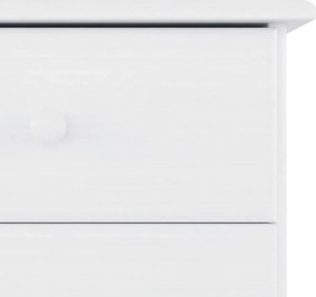 vidaXL Ντουλάπι ALTA Λευκό 77 x 35 x 73 εκ. από Μασίφ Ξύλο Πεύκου