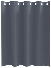 vidaXL Κουρτίνες με κουρτίνες 2 pcs Ανθρακί 140 x 140 cm Πολυεστέρας