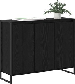 vidaXL Βοηθητικό ντουλάπι Μαύρη Οξυά 96,5 x 30 x 75 εκ