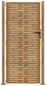 vidaXL Πόρτα Κήπου Τετράγωνη 100 x 175 εκ. από Ατσάλι Corten