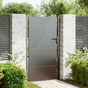 vidaXL Πύλη Κήπου Μαύρο 105 x 175 cm Ατσάλι με Επικάλυψη Πούδρας