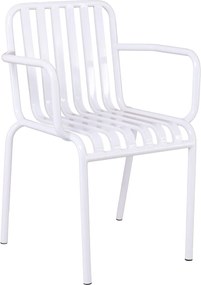 MODIAL Πολυθρόνα Μέταλλο Βαφή Άσπρο   6τμχ