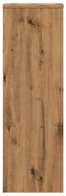 vidaXL Βάσεις Φυτών Αρτισιανή Δρυς 33x33x100 εκ. Επεξ. Ξύλο