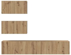 vidaXL Σετ επίπλου τηλεόρασης 4 pcs artisan δρυς 80 x 30 x 30 εκ