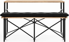 Stewehome Σετ Τραπεζιού και Καρεκλών Bench Με Μαξιλάρια / Πεύκο / 120x32x45 cm
