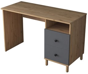 Γραφείο 893RAN3332 120x50x73,8cm Walnut-Anthracite