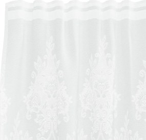 vidaXL Κουρτίνα Δαντέλας Λευκό 160 x 600 cm Πολυεστέρας