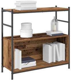 vidaXL Ράφι Βιβλίων Καπνιστή δρυς 80 x 30 x 78.5 εκ Επεξεργασμένο ξύλο