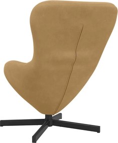 vidaXL Κάθισμα-αυγό Καφέ 63 x 73 x 90 εκ Βελούδο