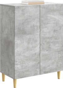 vidaXL Πλαϊνό γραφείο Γκρι Σκυροδέματος 66 x 34,5 x 90 εκ