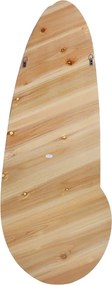 Καθρέπτης οβάλ Marly pakoworld mdf σε φυσική απόχρωση 50.5x4x127εκ