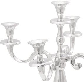vidaXL Κηροπήγιο Ασημί 39x39x60 εκ. Αλουμίνιο