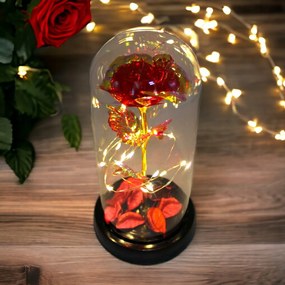 Διακοσμητικό Φωτιστικό LED με Τριαντάφυλλο