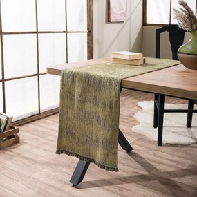 Τραβέρσα Toronto 15 Green Teoran 45X180 Βαμβάκι-Ακρυλικό
