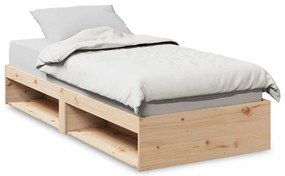 vidaXL Κρεβάτι ημέρας χωρίς στρώμα 100x200 cm Στερεό ξύλο πεύκο