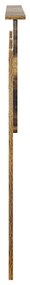 vidaXL Κεφαλάρι με κεφαλάρι Καπνιστό Δρύς 140 cm Επεξεργασμένο ξύλο