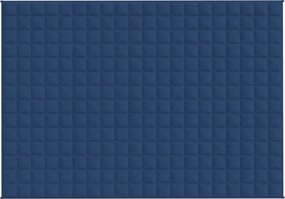 vidaXL Κουβέρτα Βαρύτητας Μπλε 140 x 200 εκ. 10 κ. Υφασμάτινη