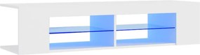 vidaXL Έπιπλο Τηλεόρασης με LED Λευκό 135x39x30 εκ.