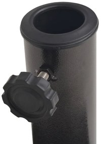 vidaXL Βάση Ομπρέλας Ημικυκλική Μπρονζέ 9 κ. από Ρητίνη