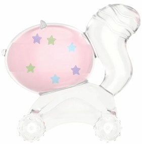 ΜΑΣΗΤΙΚΟ ΣΙΛΙΚΟΝΗΣ - KIKKA BOO RATTLE &amp; TEETHER CAT PINK 31303020049