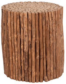 ΤΡΑΠΕΖΙ ΣΑΛΟΝΙΟΥ ΣΤΡΟΓΓΥΛΟ DRIFTER HM4443 DRIFTWOOD ΣΕ ΦΥΣΙΚΟ ΧΡΩΜΑ Φ36x40Υεκ