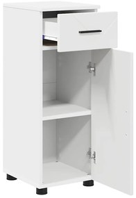 vidaXL Σετ Επίπλων Μπάνιου 3 pcs Λευκό Επεξεργασμένο ξύλο &amp; Μέταλλο