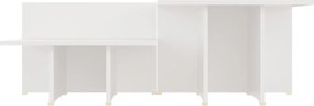 vidaXL Τραπεζάκια Σαλονιού 2 τεμ. Λευκά 111,5x50x33 εκ. Επεξεργ. Ξύλο
