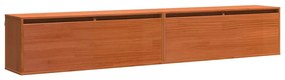 vidaXL Ντουλάπια Τοίχου με ράφι 2 pcs Καφέ κεριού 100 x 30 x 35 εκ