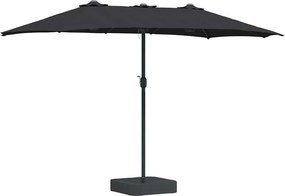 vidaXL Ομπρέλα Κήπου 385 x 209 x 244 εκατοστά Πολυεστέρας και Χάλυβας