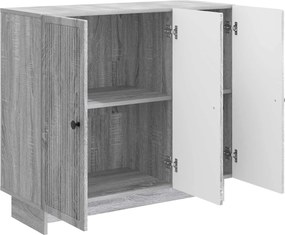 vidaXL Πλαϊνό γραφείο Γκρι Sonoma 89 x 34,5 x 80 εκ Επεξεργασμένο Ξύλο