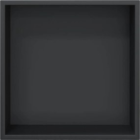 vidaXL Εσοχή Ντους Βουρστ. Μαύρο Ματ 32x32x9 εκ. Αν. Ατσάλι