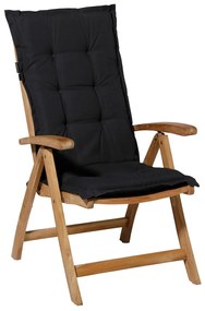 Madison Μαξιλάρι Καρέκλας με Ψηλή Πλάτη Panama Μαύρο 123 x 50 εκ.