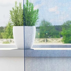 vidaXL Κουρτίνες Voile με βρόχους 2 τεμάχια Μπλε Ρουά 140x245 εκ.