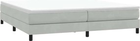 vidaXL Box Spring κρεβάτι χωρίς στρώμα ανοιχτό γκρι 200x210 cm