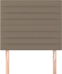vidaXL Κεφαλάρι Κρεβατιού Μπεζ 100x5x118/128 εκ. Ύφασμα