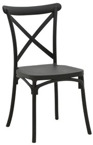 Καρέκλα Crossie pp σε ανθρακί απόχρωση 38x46.5x82εκ 38x46.5x82 εκ.