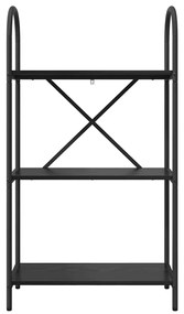vidaXL Ράφι Βιβλίων Μαύρη δρυς 60 x 30 x 109 εκ Επεξεργασμένο ξύλο