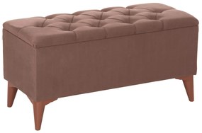 Σκαμπό - Μπαούλο STROL C9261.04 Ύφασμα Καφέ 90x40x46Υεκ. 90x40x46 εκ.