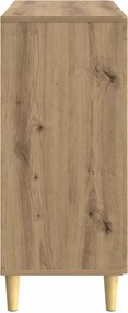 vidaXL Πλαϊνό γραφείο Artisan Δρυς 89 x 34,5 x 80 εκ