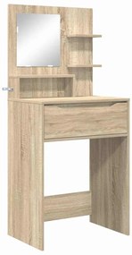 vidaXL Τραπέζια Ντυσίματος Κρεβατοκάμαρας με συρτάρι Δρύς Sonoma