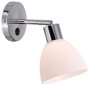Φωτιστικό Τοίχου Ray 63191033 23x20cm 1xE14 40W Chrome Nordlux Metal, Glass