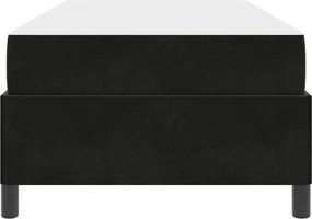 vidaXL Σκελετός Κρεβατιού με στρώμα Μαύρο 100 x 200 cm ύφασμα