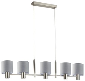 Φωτιστικό Οροφής  SE21-NM-120-SH1 ADEPT NICKEL MATT PENDANT GREY SHADE+ - 77-8291 - 51W - 100W - 77-8291