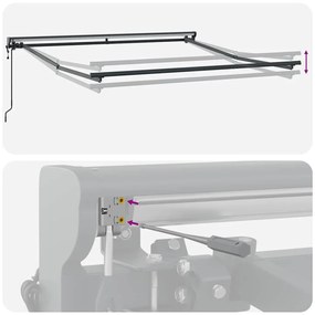 vidaXL Σκηνίτσα Αναδιπλούμενη Κρεμ 300 x 250 εκ ύφασμα