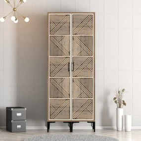 Stewehome Ντουλάπα με δύο πόρτες (PP) 80x47x210 cm